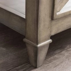 45.5 in. Antique Gray Rectangular Wood Coffee Cocktail Table with Tempered Glass Top by Magic Home -Cheap Tidoin Store antique gray magic home coffee tables 894 kfz 1318 an 4f 1000