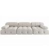 103.95 in. Square Arm Modern Velvet Straight 3-Seater Sectional Sofa in Beige by Magic Home 1 103.95 in. Square Arm Modern Velvet Straight 3-Seater Sectional Sofa in Beige by Magic Home -Cheap Tidoin Store beige magic home sofas couches mh s3 105be 64 1000