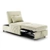 72 in. Width 4 in 1-Beige Fabric Single Extensible Sofa Bed with Adjustable Height Sofa Back by Tidoin -Cheap Tidoin Store beige tidoin sofa beds cysh ydw4 039 64 1000