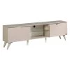 Modern 67 in. Wood Beige TV Stand with 2 Storage Shelves and 2 Doors Fits TV's up to 70 in. by Tidoin -Cheap Tidoin Store beige tidoin tv stands fur ydb0 499 64 1000