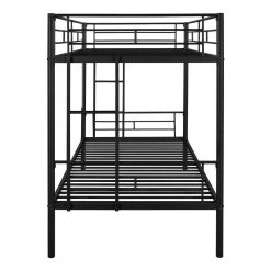 Black Twin Over Twin Metal Bunk Bed Daybed with 2-Side Ladders by Magic Home 15 Black Twin Over Twin Metal Bunk Bed Daybed with 2-Side Ladders by Magic Home -Cheap Tidoin Store black magic home bunk beds cs w42721327 44 1000