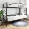 Black Twin Over Twin Metal Bunk Bed Daybed with 2-Side Ladders by Magic Home 1 Black Twin Over Twin Metal Bunk Bed Daybed with 2-Side Ladders by Magic Home -Cheap Tidoin Store black magic home bunk beds cs w42721327 64 1000