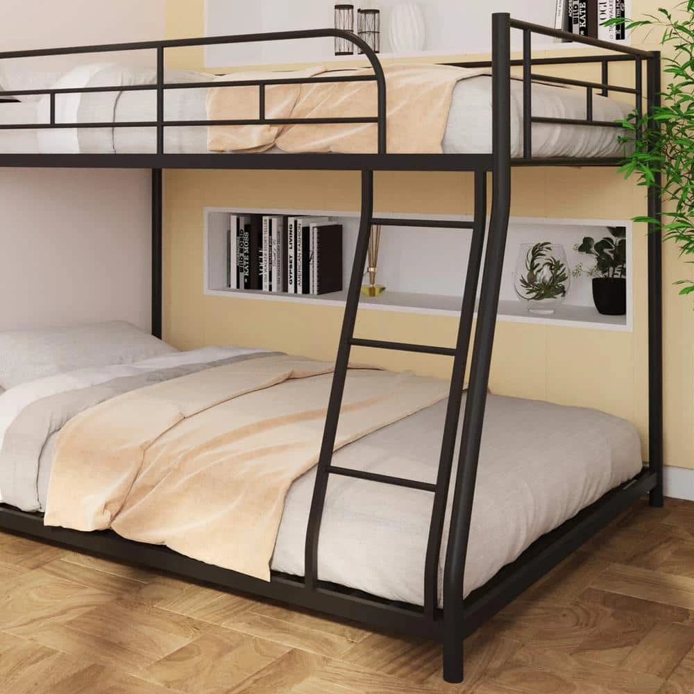 Black Twin Over Twin Metal Bunk Bed by Magic Home 9 Black Twin Over Twin Metal Bunk Bed by Magic Home - Image 7