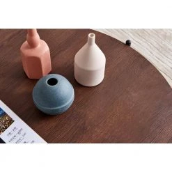 36 in. W Black Metal Frame Modern Round Coffee Table with Walnut Top by Magic Home -Cheap Tidoin Store black magic home coffee tables cs w24714243 c3 1000