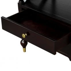 Modern Black Cherry Nightstand End Side Table with 2 Drawers by Magic Home -Cheap Tidoin Store black magic home end side tables cs w28203340 4f 1000