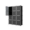 14 in. Wide 12-Cube Black 4-Tier Accent Bookcase DIY Square Storage Cabinet by Tidoin 2 14 in. Wide 12-Cube Black 4-Tier Accent Bookcase DIY Square Storage Cabinet by Tidoin -Cheap Tidoin Store black tidoin bookcases bookshelves hg ydw1 2411 64 1000