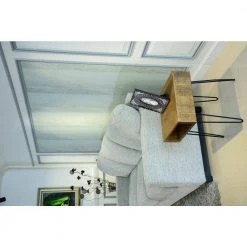 19 in. Black Square Metal Coffee Table with MDF Tabletop by Tidoin -Cheap Tidoin Store black tidoin coffee tables lh ydg1 5965 31 1000