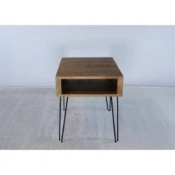 19 in. Black Square Metal Coffee Table with MDF Tabletop by Tidoin -Cheap Tidoin Store black tidoin coffee tables lh ydg1 5965 4f 1000