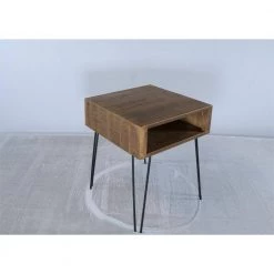 19 in. Black Square Metal Coffee Table with MDF Tabletop by Tidoin -Cheap Tidoin Store black tidoin coffee tables lh ydg1 5965 fa 1000