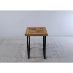 16 in. Black Square Metal Coffee Table with MDF Tabletop by Tidoin -Cheap Tidoin Store black tidoin coffee tables lh ydg1 6365 1f 1000