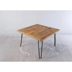 28 in. Black Square Metal Coffee Table with MDF Tabletop by Tidoin -Cheap Tidoin Store black tidoin coffee tables lh ydg1 6366 4f 1000