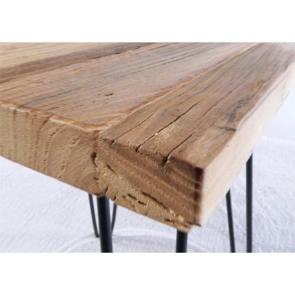 16 in. Black Square Metal Coffee Table with MDF Tabletop by Tidoin 7 16 in. Black Square Metal Coffee Table with MDF Tabletop by Tidoin - Image 5