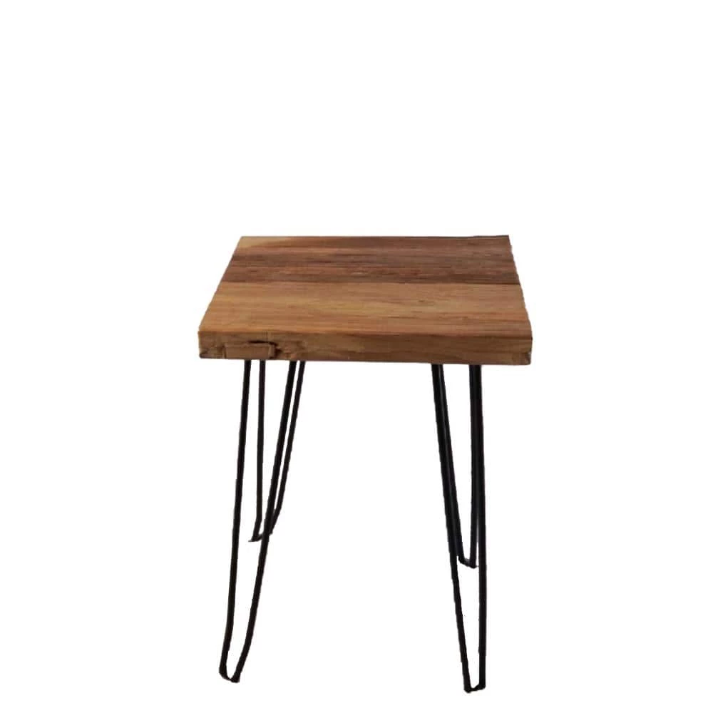 16 in. Black Square Metal Coffee Table with MDF Tabletop by Tidoin 3 16 in. Black Square Metal Coffee Table with MDF Tabletop by Tidoin