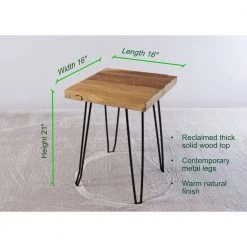 16 in. Black Square Metal Coffee Table with MDF Tabletop by Tidoin 12 16 in. Black Square Metal Coffee Table with MDF Tabletop by Tidoin -Cheap Tidoin Store black tidoin coffee tables lh ydg1 6368 c3 1000