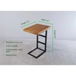 18 in. Black Rectangle Metal Coffee Table with MDF Tabletop by Tidoin -Cheap Tidoin Store black tidoin coffee tables lh ydg1 6369 c3 1000