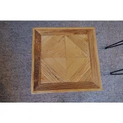 16 in. Black Square Metal Coffee Table with MDF Tabletop by Tidoin -Cheap Tidoin Store black tidoin coffee tables lh ydg1 8197 4f 1000