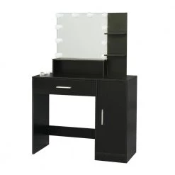 1-Drawer Black Dresser with 1-Door, Mirror and Bench 52.76 in. x 35.43 in. x 15.75 in. by Tidoin 15 1-Drawer Black Dresser with 1-Door, Mirror and Bench 52.76 in. x 35.43 in. x 15.75 in. by Tidoin -Cheap Tidoin Store black tidoin dressers js ydw3 6277 44 1000