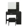 1-Drawer Black Dresser with 1-Door, Mirror and Bench 52.76 in. x 35.43 in. x 15.75 in. by Tidoin 1 1-Drawer Black Dresser with 1-Door, Mirror and Bench 52.76 in. x 35.43 in. x 15.75 in. by Tidoin -Cheap Tidoin Store black tidoin dressers js ydw3 6277 64 1000