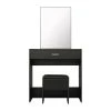 1-Drawer Black Dresser with Mobile Mirror Bench and 2-Conceal Shelves 52.76 in. x 42.52 in. x 15.75 in. by Tidoin 1 1-Drawer Black Dresser with Mobile Mirror Bench and 2-Conceal Shelves 52.76 in. x 42.52 in. x 15.75 in. by Tidoin -Cheap Tidoin Store black tidoin dressers js ydw3 6279 64 1000