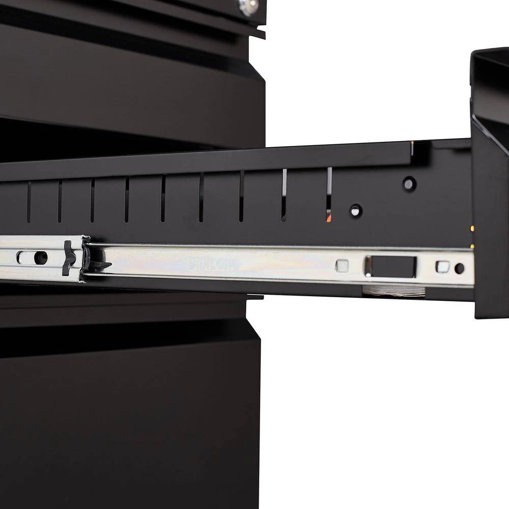 Modern Black Metal File Cabinet with 3 Drawers by Tidoin 7 Modern Black Metal File Cabinet with 3 Drawers by Tidoin - Image 5