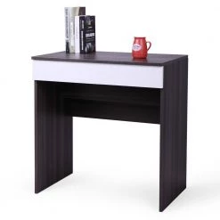 Modern 29.5 in. W x 18.5 in. D x 30.7 in. H Black Wood Vanity Table with 1 Storage Drawer and Mirror by Tidoin -Cheap Tidoin Store black tidoin makeup vanities mz ydw1 9732 4f 1000