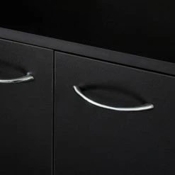 Modern 70.87 in. H Black Freestanding Kitchen Pantry Kitchen Cabinet with 6-Doors and 1-Drawer by Tidoin -Cheap Tidoin Store black tidoin pantry cabinets js ydw3 0059 fa 1000