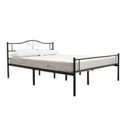 77.56 in. Black Twin Metal Platform Bed by Tidoin -Cheap Tidoin Store black tidoin platform beds ease ydw1 9623 1f 1000