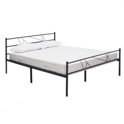 77.56 in. Black Twin Metal Platform Bed by Tidoin -Cheap Tidoin Store black tidoin platform beds ease ydw1 9627 4f 1000