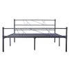 77.56 in. Black Twin Metal Platform Bed by Tidoin -Cheap Tidoin Store black tidoin platform beds ease ydw1 9627 64 1000