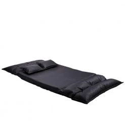 90 in. W Black Leather Large Sofa Bed by Tidoin -Cheap Tidoin Store black tidoin sofa beds mix ydhg 336 1f 1000