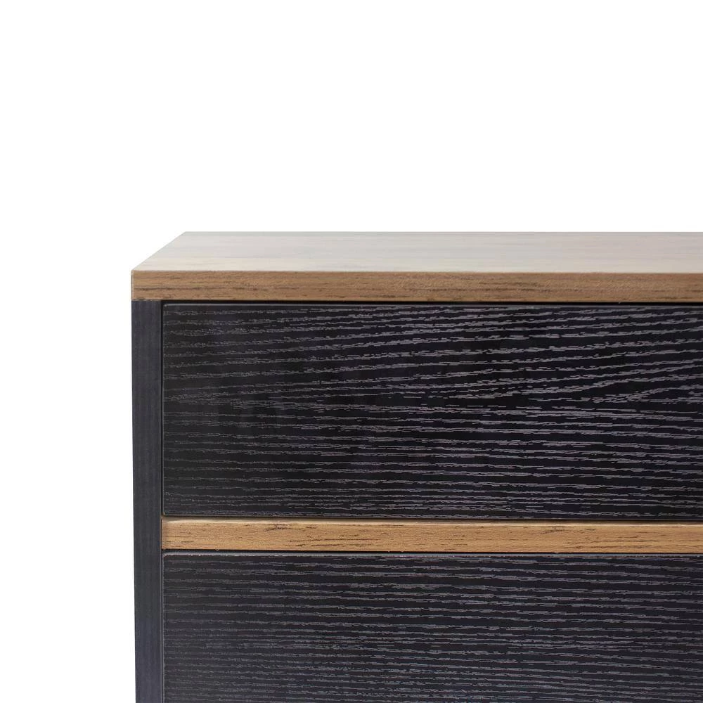 54.33 in. Black TV Stand Console Table with 2-Drawers,2 Doors and 3 Shelves Fits TV's up to 60 in. by Tidoin 7 54.33 in. Black TV Stand Console Table with 2-Drawers,2 Doors and 3 Shelves Fits TV's up to 60 in. by Tidoin - Image 5