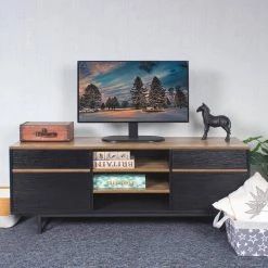 54.33 in. Black TV Stand Console Table with 2-Drawers,2 Doors and 3 Shelves Fits TV's up to 60 in. by Tidoin 19 54.33 in. Black TV Stand Console Table with 2-Drawers,2 Doors and 3 Shelves Fits TV's up to 60 in. by Tidoin -Cheap Tidoin Store black tidoin tv stands fm ydw8 3576 31 1000
