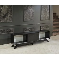 Modern 67 in. Wood Black TV Stand with 2 Doors Fits TV's up to 70 in. by Tidoin 15 Modern 67 in. Wood Black TV Stand with 2 Doors Fits TV's up to 70 in. by Tidoin -Cheap Tidoin Store black tidoin tv stands fur ydb0 493 1f 1000