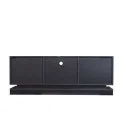 Modern 62.99 in. Wood Black TV Stand with 2 Storage Doors Fits TV's up to 70 in. with 4 Shelves by Tidoin -Cheap Tidoin Store black tidoin tv stands js ydw3 0081 1f 1000