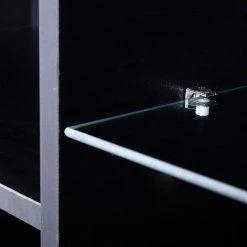 Modern 62.99 in. Wood Black TV Stand with 2 Storage Doors Fits TV's up to 70 in. with 4 Shelves by Tidoin -Cheap Tidoin Store black tidoin tv stands js ydw3 0081 44 1000