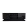 Modern 62.99 in. Wood Black TV Stand with 2 Storage Doors Fits TV's up to 70 in. with 4 Shelves by Tidoin