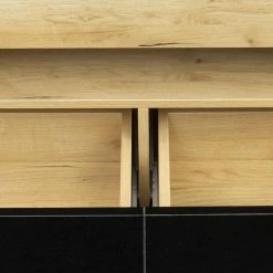 Modern 63 in. Wood Black TV Stand Console Table with 2-Drawers Fits TV's up to 65 in. by Tidoin -Cheap Tidoin Store black tidoin tv stands js ydw3 4740 1f 1000