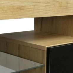 Modern 63 in. Wood Black TV Stand Console Table with 2-Drawers Fits TV's up to 65 in. by Tidoin -Cheap Tidoin Store black tidoin tv stands js ydw3 4740 4f 1000