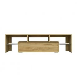 Modern 63 in. Wood Black TV Stand Console Table with 2-Drawers Fits TV's up to 65 in. by Tidoin -Cheap Tidoin Store black tidoin tv stands js ydw3 4740 76 1000
