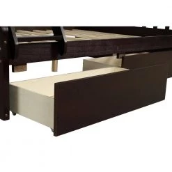 Brown Solid Wood Twin Over Full Bunk Bed Daybed with Two Storage Drawers by Magic Home 18 Brown Solid Wood Twin Over Full Bunk Bed Daybed with Two Storage Drawers by Magic Home -Cheap Tidoin Store brown magic home bunk beds cs sh000092paa 76 1000