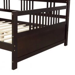 Brown Full Size Wood Daybed with Support Legs by Magic Home 12 Brown Full Size Wood Daybed with Support Legs by Magic Home -Cheap Tidoin Store brown magic home daybeds cs wf191900aap 1f 1000