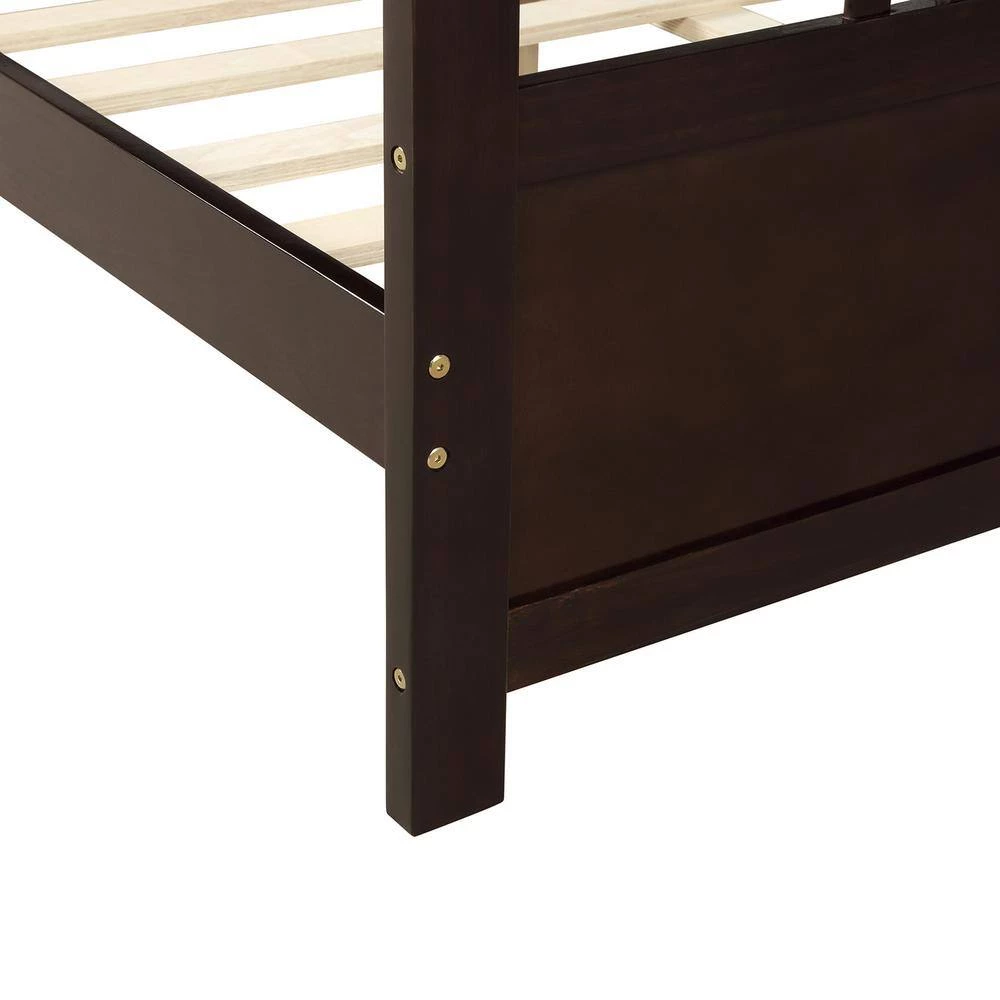 Brown Full Size Wood Daybed with Support Legs by Magic Home 6 Brown Full Size Wood Daybed with Support Legs by Magic Home - Image 4