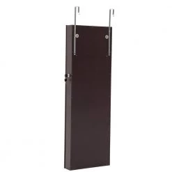 Fashion Brown Jewelry Armoire Simple Mirror Cabinet with Storage 43.3 in. H x 14.2 in. W by Magic Home 20 Fashion Brown Jewelry Armoire Simple Mirror Cabinet with Storage 43.3 in. H x 14.2 in. W by Magic Home -Cheap Tidoin Store brown magic home jewelry armoires cs w40718051 1f 1000