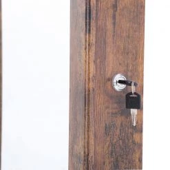 Modern Brown 43.3 in. H x 14.2 in. W Jewelry Armoire Simple Mirror Cabinet with Storage by Magic Home 20 Modern Brown 43.3 in. H x 14.2 in. W Jewelry Armoire Simple Mirror Cabinet with Storage by Magic Home -Cheap Tidoin Store brown magic home jewelry armoires cs w40727671 4f 1000