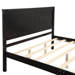 Brown Queen Size Wood Platform Bed with Headboard by Magic Home 13 Brown Queen Size Wood Platform Bed with Headboard by Magic Home -Cheap Tidoin Store brown magic home platform beds cs wf191420aap 1f 1000