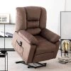 Brown Heavy Duty Power Lift Upholstery Recliner Chair with Safety Motion Reclining Mechanism by Magic Home -Cheap Tidoin Store brown magic home recliners cs pp038658daa 64 1000