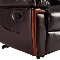 Modern PU Leather Recliner Chair with Heating and Massage Vibrating Function, Brown by Magic Home -Cheap Tidoin Store brown magic home recliners cs pp191618aad 44 1000
