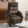High-End Electric Power Lift Massage and Heat 3 Positions Recliner Chair with Side Pockets ,Cup Holders and USB Ports by Magic Home -Cheap Tidoin Store brown magic home recliners cs pp192670aaj 64 1000