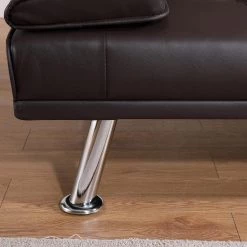 67 in. Black PU Twin Size Sleeper Bed 2 Seats Loveseats With 2 Cup Holders by Magic Home -Cheap Tidoin Store brown magic home sofa beds cs w22307770 4f 1000