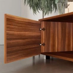 62.99 in. Walnut Media Console Entertainment Center Storage TV Stand for TV Up to 70 in. by Magic Home 12 62.99 in. Walnut Media Console Entertainment Center Storage TV Stand for TV Up to 70 in. by Magic Home -Cheap Tidoin Store brown magic home tv stands cs w24105871 4f 1000